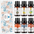 RAINBOW ABBY 6-Pack Orangic 100% Pure Essential Oil Set (Vanilla, Coconut, Mango, Pineapple, Clary Sage, Calendula) 6x10ML
