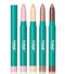 Erinde 4 Colors Eyeshadow Stick, Shimmer Creamy Eye Shadow Makeup, Long Lasting Waterproof Glitter Highlighter Pencil
