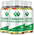 3 Packs Organic Hemp Gummies, 7,500,000 High Strength, High Potency Hemp Oil Infused Gummies, Natural Hemp Candy