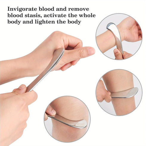 Yiodauh 3 Set Scraping Massage Tool Muscle Fascia Knife Multi-Functional Release Massage Exercise Scraping Gym