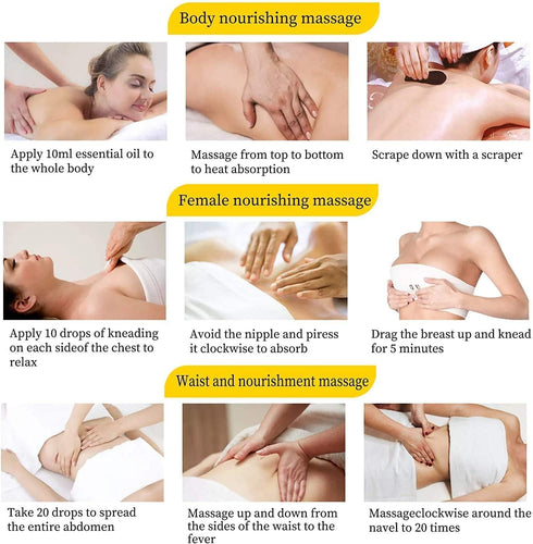 Ginger Oil, Natural Body Oil for Skin, Massage Oil for Lymphatic Drainage, Warming and Relaxing for Gifts