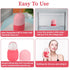 Facial Skincare Ice Roller Mold, Ice Roller for Face and Eye, Beauty Cube for Skin Brightening, Pink Set