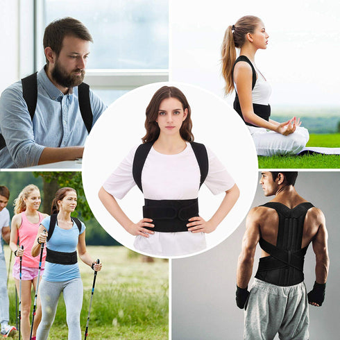 Back Brace Posture Corrector for Women and Men, Lumbar Support for Improved Posture and Back Pain Relief