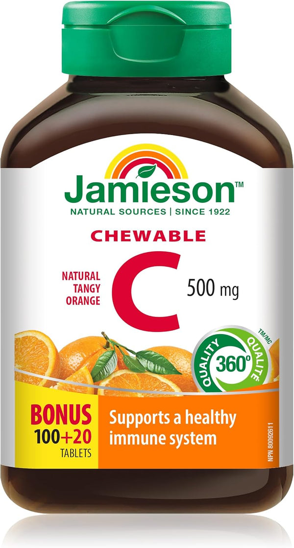 Jamieson Laboratories Jamieson Vitamin C Orange 500mg 120 Tablets
