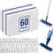 NXPPYY 60 Pack Disposable Microfiber Cleaning Pads for Bona Mop | Heavy-Duty Replacement