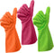 Cleanbear Cleaning Gloves, Large Reusable Nitrile Glove Set of 3 Pairs for Household Cleaning, 12 Inches