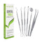 6-Pack Dental Tools, Stainless Steel Teeth Cleaning Kit for Dentist, Personal, Pets - Tartar & Plaque Removal