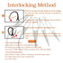 NAYOO Interlock Tool for Locs, EasyLoc Hair Tool for Dreadlocks, 5 Piece Silver Hair Locking Tool