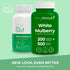 Mulberry 500mg Alba 200 200-Day White Leaf Extract - Sourced from Morus Leaf, Vegetarian Capsules, Supplement