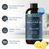 Life's Fortune Organic Cod Liver Oil Liquid, Lemon Flavor Supplement - High Potency Fish Oil Omega 3 DHA & EPA, 1000 mg