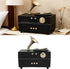 Zunate Retro Turntable Aromatherapy Diffuser Humidifier with USB Bluetooth Speaker Fragrant Mist for Home Office