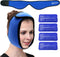 Face Ice Pack Wrap for TMJ, Wisdom Teeth, WORLD-BIO Jaw Wrap with 4 Reusable Hot Cold Therapy Gel Packs