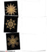 The Best Card Company - 10 Blank Note Cards Assortment (4 x 5.12 Inch) - Zen Patterns and Symbols, Bulk Boxed Set