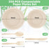 250 PCS Compostable Paper Plates Set,Compostable Plates Sugarcane Utensils,Disposable Dinnerware Set,Include Biodegradable Plates Eco Friendly Plates,Extra Long Forks,Knives,Spoons for Party by Tivcck