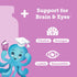 Gummies 60ct Hyland's Kids Multivitamin + Brain & Eye Health, Sugar Free Natural Mixed Berry Flavored with Choline