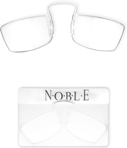 Noble Small Reading Glasses, 3 Pack Rimless Readers with 3 Wallet Holders and 1 Cell Phone Case