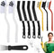 Tedmax Crevice Cleaning Brush,12 Pcs Cleaning Supplies Cleaning Brush Tools,Hard Bristle Cleaning Brushes