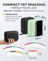 Set 14 Binder(1*Black) Waterproof Pill Pouch Travel Pill Organizer Pouches Medicine Kit Bags Pills Day Medication Metal