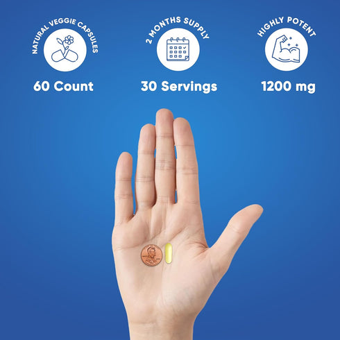 We Like Vitamins Glutathione 500mg Per Serving - 60 Glutathione Capsules, Highly Bioavailable Reduced Glutathione