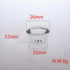 Pipe Screens - 4 pieces of 0.6 diameter glass 1/2 inch sieve filter bowl with acrylic box