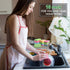 Cleaning Scrub Colored Sponge, Non-Scratch Kitchen Cellulose Dishwashing Sponge, 16Pack Biodegradable Natural Sponge