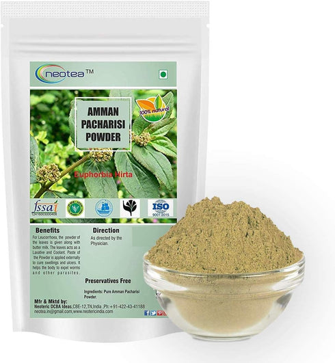 Amman Pacharisi | Euphorbia Hirta Powder 300 GM (10.58 OZ) pack of 1
