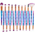 KOLIGHT Pack of 20pcs Cosmetic Eye Shadow Sponge, Eyeliner, Eyebrow, Lip, Nose, Foundation Powder Makeup Brushes Sets