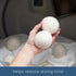 S&T INC. XL New Zealand Wool Dryer Balls, Natural White Fabric Softener for Laundry, 2.9 in, 6 Pack