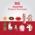 BioSwiss Assorted Animal Bandages - Fun and Food Shaped Self Adhesive Latex Free Sterile Wound Care, 100 Count