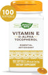 Nature’s Way Vitamin E D-Alpha Tocopherol, 268 mg per serving, Antioxidant, Essential Nutrient for Heart Muscle
