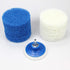 7 Piece Drill Brush Attachment Set, Power Scrub Pad Cleaning Kit, Blue and White Scouring Pads