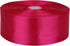 Satin Ribbon 50 Yards Solid Fabric Ribbons Roll - for Wedding Invitations, Bridal Bouquets, Gift Wrapping (Rose Red,