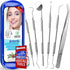 Antonki Dental Cleaning Tools, Stainless Steel Hygiene Kit with Case for Home Use