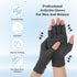 Quilax 7.9 3.1 Fingerless Compression Gloves, x Gray Compression Glove for Women or Men, Comfortable Finger Gloves