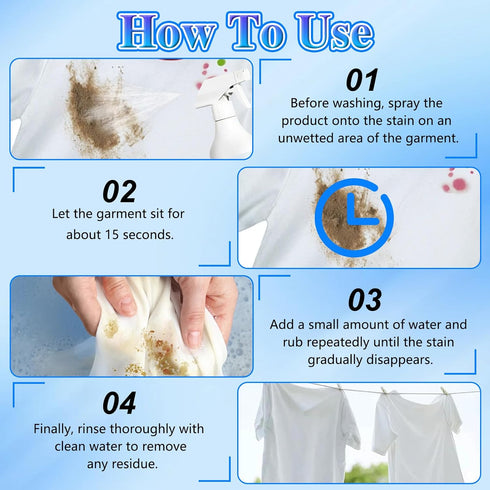 Quboora 300Ml Cleanse Natural Clothing Emulsifier, Non Ionic Emulsifier Clothing Cleaner, No Damage Fabric Spot