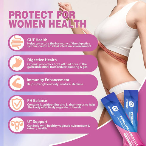 Women's Probiotic, 120-Billion-CFUs, 18 Strains, with 3 Prebiotics and Cranberry Extract for Immune Booster