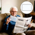 Wahijihe 4Pcs Sheet,3X 4.72 6.69in Page Magnifying Lightweight Handhold Full Page Magnifier for Seniors and Low Vision