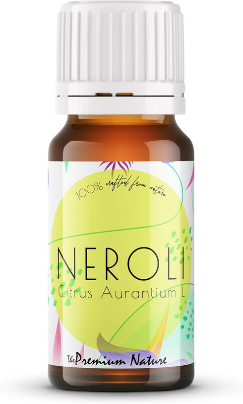 THE PREMIUM NATURE Organic Neroli Essential Oil | 100% Pure & Natural Citrus aurantium Flower