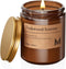 M&SENSE Teakwood Intense Scented Christmas Candle Gift, Aromatherapy Candle Set for Women,
