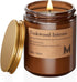 M&SENSE Teakwood Intense Scented Christmas Candle Gift, Aromatherapy Candle Set for Women,