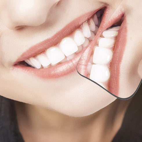 Ciieeo 2Pcs Dental Photography Mirrors, Double-Sided Intra-Oral Orthodontic Reflector Glass for Clinic