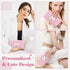 Personalized Initial A-Z Preppy Patch Makeup Bag, Small PU Chenille Letter Cosmetic Bag for Teen Girls