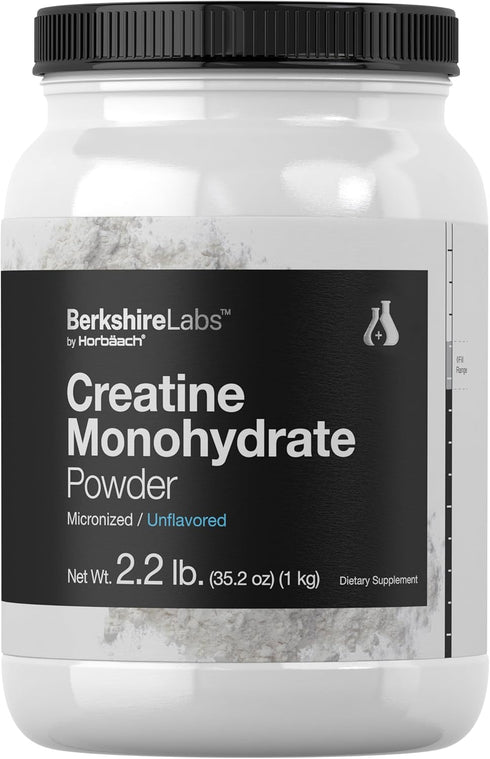 Horbaach Creatine Monohydrate Powder - 2.2lbs, HPLC Purity Tested, Vegetarian & Non-GMO Supplement