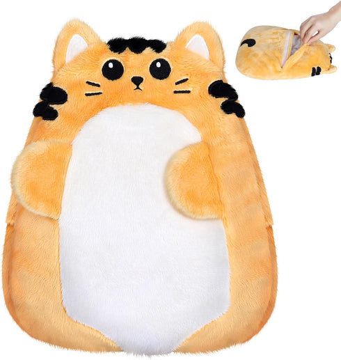 SuzziPad Microwavable Heating Pad Cute Cat Plush Stuffed Animal for Menstrual Cramps