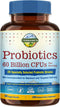 Terranics Probiotics 60 Billion CFU - 20 Strains, 60 Veg Capsules, Shelf Stable Supplement for Digestive Health