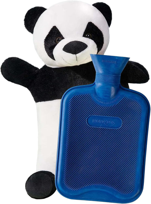 HomeTop Premium Classic Rubber Hot and Cold Water Bottle with Cute Stuffed