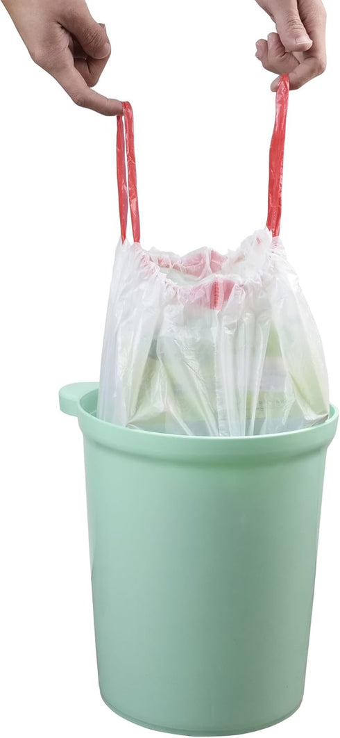 4 Gallon Drawstring Garbage Bags, 120 Counts, White Small Trash Can Liner