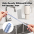 VOGOGE 2 6mm&9mm, Pcs Silicone Straw Cleaner Brush, Extra Long Cleaning Brushes for Straws, Blue