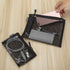 HRX Package Nylon Mesh Cosmetic Zipper Bags, 6PCS Black Makeup Pouches for Travel Organizer Case