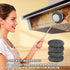 Yajouwin 7Pcs Set 1 Brushes,1 Brushes,4 Pads,1 Steel Wool Scrubber with Handle: Stainless Steel Scrubber Brush Long